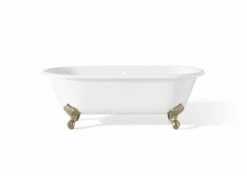 Cheviot 2127-WW-PN REGAL Cast Iron Bathtub With Continuous Rolled Rim