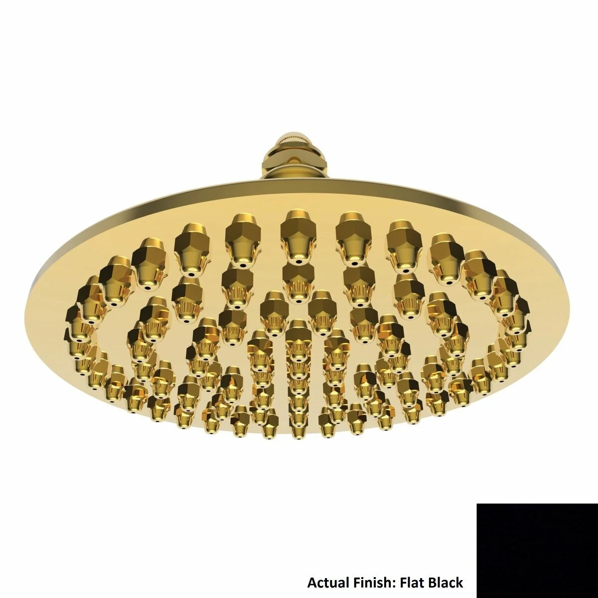 Newport Brass 215/56 12" Single Function Solid Brass Showerhead In Flat Black 3 Newport Brass 215/56 12" Single Function Solid Brass Showerhead In Flat Black
