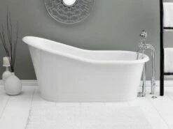 CHEVIOT 2157-WW 68 INCH DAKOTA CAST IRON BATHTUB WITH CONTINUOUS ROLLED RIM