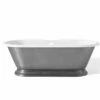 Cheviot 2163-PL SANDRINGHAM Cast Iron Bathtub With Burnished Exterior -AF SUPPLY Sales Store 2163 PL