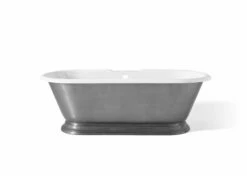 Cheviot 2163-PL SANDRINGHAM Cast Iron Bathtub With Burnished Exterior