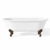 Cheviot 2171-WW-AB REGAL Cast Iron Bathtub With Continuous Rolled Rim And Shaughnessy Feet