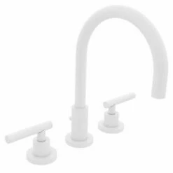 Newport Brass 990L/52 990L East Linear Double Handle Widespread Lavatory Faucet With Met, Matte White
