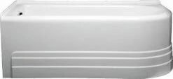 Americh BO6632TL-WH Bow 6632 Left Hand-Tub Only, White