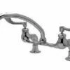 Zurn Industries Z842J4-DM-15F Zurn Chrome Aqua Spec Double Handle Deck Mounted Polished Chrome-Plated Faucet -AF SUPPLY Sales Store 21SENyMbFIL