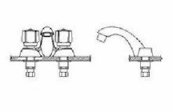 Delta 21T149 Two Handle Centerset Lavatory Faucet - Less Pop-Up In Polished Chrome