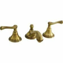 Newport Brass 980/15S 980 Amisa Double Handle Widespread Lavatory Faucet With Metal Leve, Satin Nickel