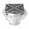 Mountain Plumbing MT508C/CPB MT508C-CPB Universal Polished Chrome 6" Square Cast Iron Shower Drain With Solid Nickel Bronze Top 2 Mountain Plumbing MT508C/CPB MT508C-CPB Universal Polished Chrome 6" Square Cast Iron Shower Drain With Solid Nickel Bronze Top -AF SUPPLY Sales Store 21kucZ9sx L