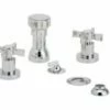 Phylrich D4137/026 D4137_026 - Basic Blade Cross Handle Four Hole Bidet Set W/Vertical Spray -AF SUPPLY Sales Store 21nL rfJOhL