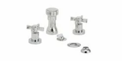 Phylrich D4137/026 D4137_026 - Basic Blade Cross Handle Four Hole Bidet Set W/Vertical Spray