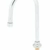 T&S Brass B-0521 TS Brass Deck Mount Gooseneck Faucet With Aerator, Chrome -AF SUPPLY Sales Store 21qyEej0clL