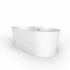 Barclay ATOVN67AIG-WT Onita 67" L X 31 1/2" W X 24" H Acrylic Freestanding Oval Soaker Tub With Integral Drain And Overflow In White -AF SUPPLY Sales Store 2222