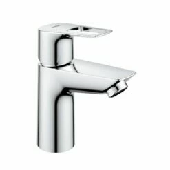 Grohe 23085001 Bauloop Single Hole Single-Handle S-Size Bathroom Faucet 1.2 GPM Less Drain In StarLight Chrome