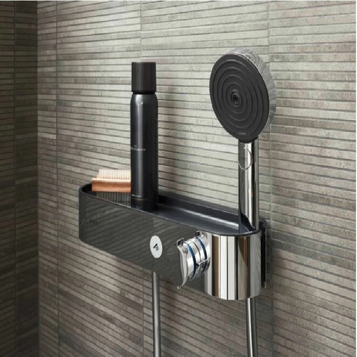 Hansgrohe 24111001 Pulsify Select S 2.5 GPM Wall Mounted Multi Function Hand Shower 105 3-Jet In Polished Chrome 4 Hansgrohe 24111001 Pulsify Select S 2.5 GPM Wall Mounted Multi Function Hand Shower 105 3-Jet In Polished Chrome - Image 2