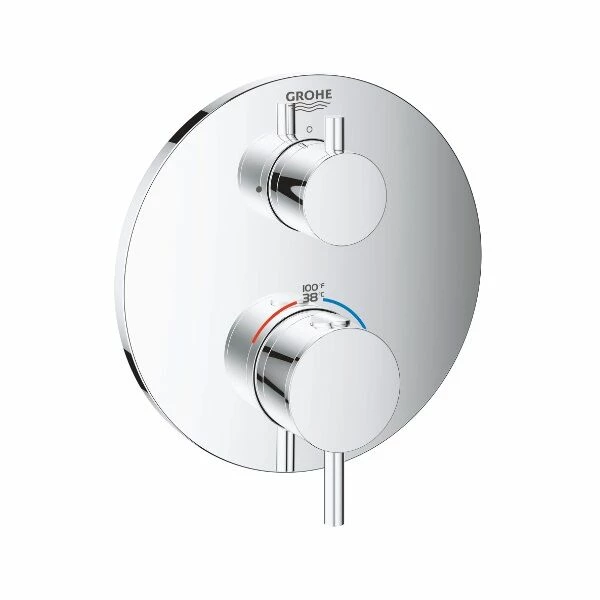 Grohe 24151003 Atrio Dual Function Thermostatic Valve Trim Only In Chrome (Rough In Sold Separately) 3 Grohe 24151003 Atrio Dual Function Thermostatic Valve Trim Only In Chrome (Rough In Sold Separately)