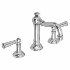Newport Brass 2470/04 Jacobean Widespread Lavatory Faucet In Satin Brass