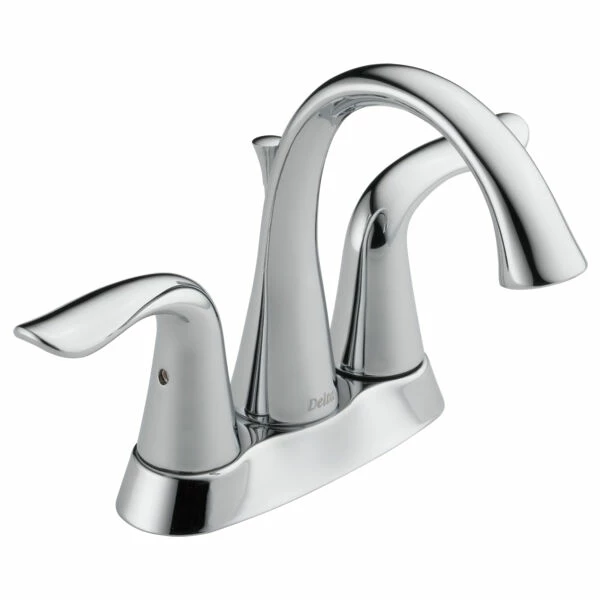 Delta 2538-MPU-DST Lahara Two Handle Centerset Bathroom Faucet In Chrome 3 Delta 2538-MPU-DST Lahara Two Handle Centerset Bathroom Faucet In Chrome