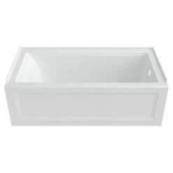 American Standard 2545102.02 Town Square S 60" Three Wall Alcove Acrylic And Fiberglass Soaking Tub With Right Drain In White