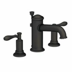 Newport Brass 2550/56 Ithaca Widespread Lavatory Faucet In Flat Black