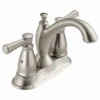 Delta 2593-SSMPU-DST Linden Traditonal Two Handle Centerset Bathroom Faucet In Stainless -AF SUPPLY Sales Store 2593 SSMPU DST