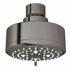 Grohe 26043A01 Tempesta Cosmopolitan 100 Shower Head, 4" - 4 Sprays, 1.75 Gpm In Hard Graphite