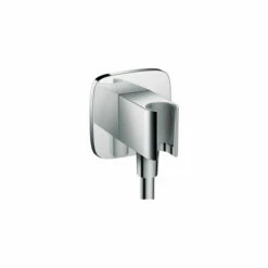 Hansgrohe 26485001 Wall Outlet E With Handshower Holder In Chrome