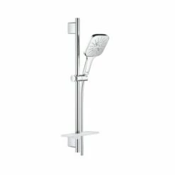 Grohe 26585000 Rainshower SmartActive 1.75 GPM Hand Shower Slide Bar Kit In StarLight Chrome