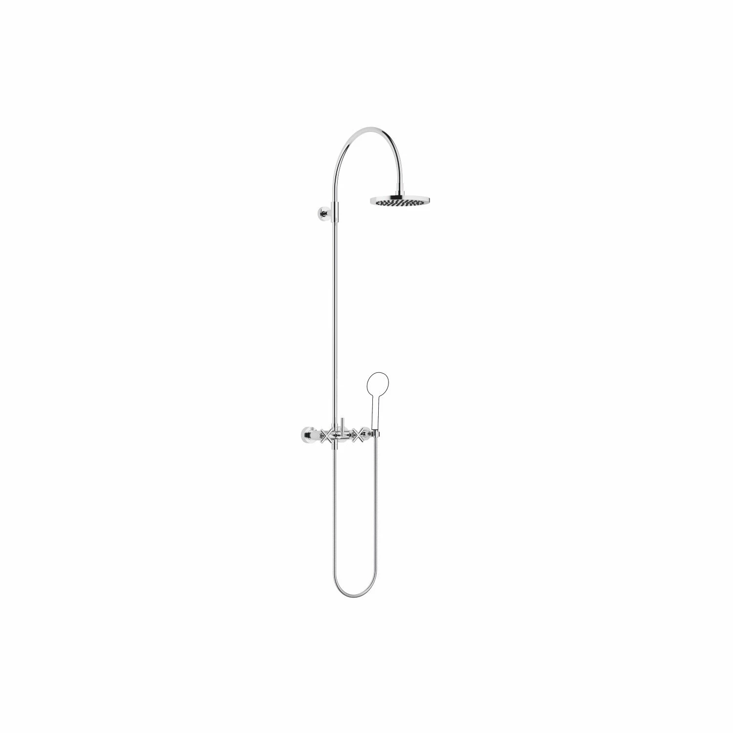 Dornbracht 26632892-000010 Tara Exposed Shower Set With Shower Mixer Without Hand Shower In Polished Chrome 3 Dornbracht 26632892-000010 Tara Exposed Shower Set With Shower Mixer Without Hand Shower In Polished Chrome