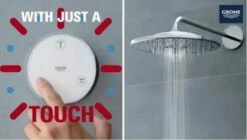 Grohe 26644000 Rainshower 1.75 GPM 310 Smartconnect Shower Head With Remote In StarLight Chrome -AF SUPPLY Sales Store 26644000 7