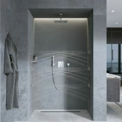 Grohe 26745000 Rainshower Aqua 0.9 GPM 2-Spray Square Body Jet Spray In StarLight Chrome 21 Grohe 26745000 Rainshower Aqua 0.9 GPM 2-Spray Square Body Jet Spray In StarLight Chrome -AF SUPPLY Sales Store 26745000 10