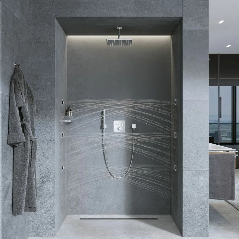 Grohe 26745000 Rainshower Aqua 0.9 GPM 2-Spray Square Body Jet Spray In StarLight Chrome 10 Grohe 26745000 Rainshower Aqua 0.9 GPM 2-Spray Square Body Jet Spray In StarLight Chrome - Image 8