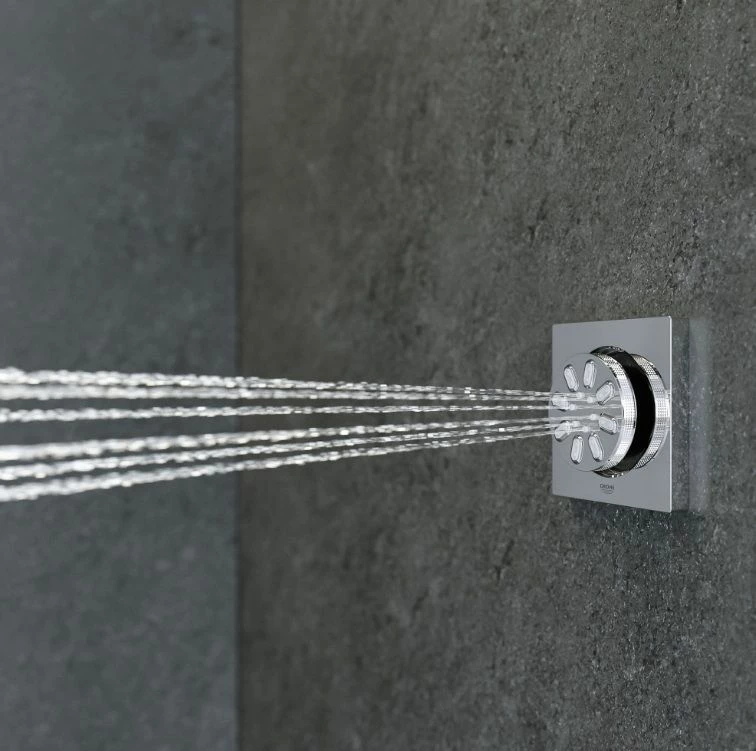 Grohe 26745000 Rainshower Aqua 0.9 GPM 2-Spray Square Body Jet Spray In StarLight Chrome 9 Grohe 26745000 Rainshower Aqua 0.9 GPM 2-Spray Square Body Jet Spray In StarLight Chrome - Image 7