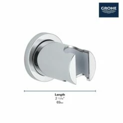 Grohe 27074000 Rainshower Hand Shower Holder In StarLight Chrome -AF SUPPLY Sales Store 27074000 1