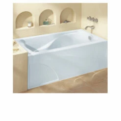 American Standard 2776102.222 Cadet SuiteCadet 60 Inch By 32 Integral Apron Bathtub In Linen