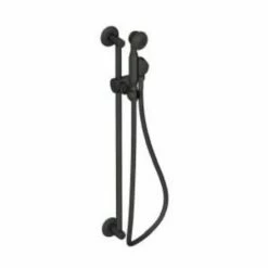 Newport Brass 281D/56 Tub & Shower Slide Bar With Single Function Hand Shower Set In Flat Black
