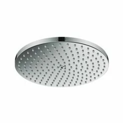 Axor 28614001 Starck Showerhead 240 1-Jet, 1.75 GPM PowderRain In Chrome