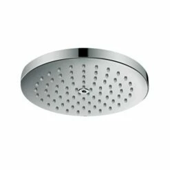 Axor 28618001 Starck Showerhead 180 1-Jet, PowderRain 1.75 GPM In Chrome