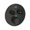 Grohe 291372430 Grohtherm 7.7 GPM Smart Control Dual Function 1-Handle Thermostatic Trim With Control Module In Matte Black (Valve Not Included) (Rough-in Sold Separately) 1 Grohe 291372430 Grohtherm 7.7 GPM Smart Control Dual Function 1-Handle Thermostatic Trim With Control Module In Matte Black (Valve Not Included) (Rough-in Sold Separately) -AF SUPPLY Sales Store 291372430