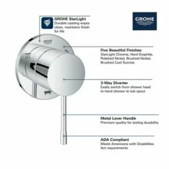 Grohe 29203GN1 Essence New 3-Way Diverter Trim In Brushed Cool Sunrise -AF SUPPLY Sales Store 29203gn1 3