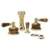 Phylrich K4271/24D K4271_24D - Regent Four Hole Bidet Set W/Vertical Spray, Brown Onyx Handle -AF SUPPLY Sales Store 3101mSJLETL