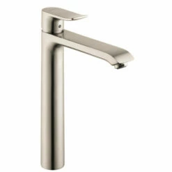 Hansgrohe 31183821 Metris Single-Hole Faucet 200 With Pop-Up Drain, 1.2 GPM In Brushed Nickel