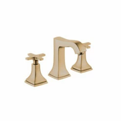 Hansgrohe 31306141 Metropol Classic Widespread Faucet 110 With Cross Handles And Pop-Up Drain, 1.2 GPM In Brushed Bronze