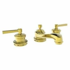 Newport Brass 1620/01 Miro Double Handle Widespread Lavatory Faucet With Metal Lever Handles (Low Lead, Forever Brass
