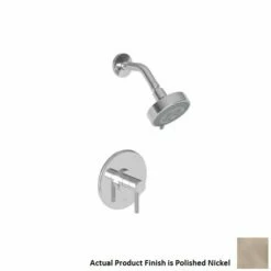 Newport Brass 3-1504BP/15 Eat Linear Solid Brass Single Handle Shower Set In Polished Nickel