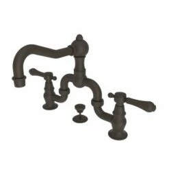 Newport Brass 1030B/10B 1030B Chesterfield Double Handle Widespread Lavatory Faucet With M, Oil Rubbed Bronze