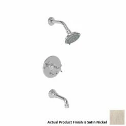 Newport Brass 3-1762BP/15S Victoria Tub And Shower Trim Kit In Satin Nickel