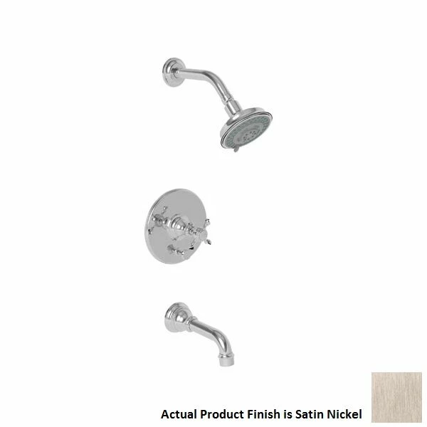 Newport Brass 3-1762BP/15S Victoria Tub And Shower Trim Kit In Satin Nickel 3 Newport Brass 3-1762BP/15S Victoria Tub And Shower Trim Kit In Satin Nickel