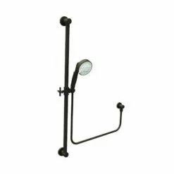 Newport Brass 280/07 280 Solid Brass Single Function Handshower With Grooved Brass Hand, English Bronze