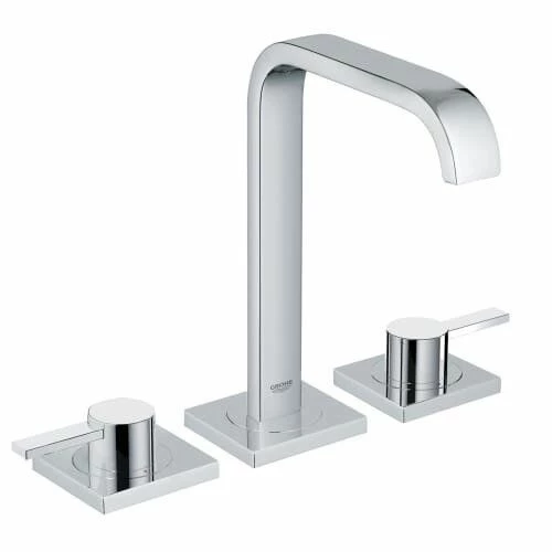 Grohe 2019100A Allure 8 In. Widespread 2-Handle Bathroom Faucet With Lever Handles - 1.2 GPM 3 Grohe 2019100A Allure 8 In. Widespread 2-Handle Bathroom Faucet With Lever Handles - 1.2 GPM