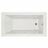 Hydro Systems SYD6030AWP-WHI-RH -WOV.SN Sydney Acrylic Tub With Whirlpool System (Right Hand Drain Included), White/Satin Nickel -AF SUPPLY Sales Store 31D XKAIIsL
